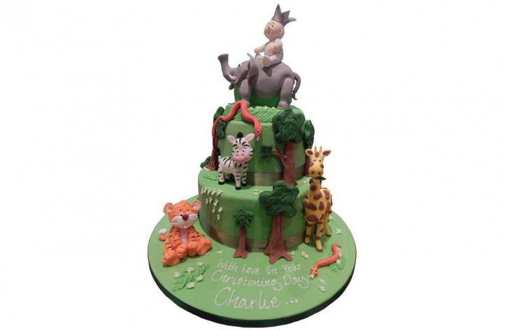 Animals & Baby Tiered Cake